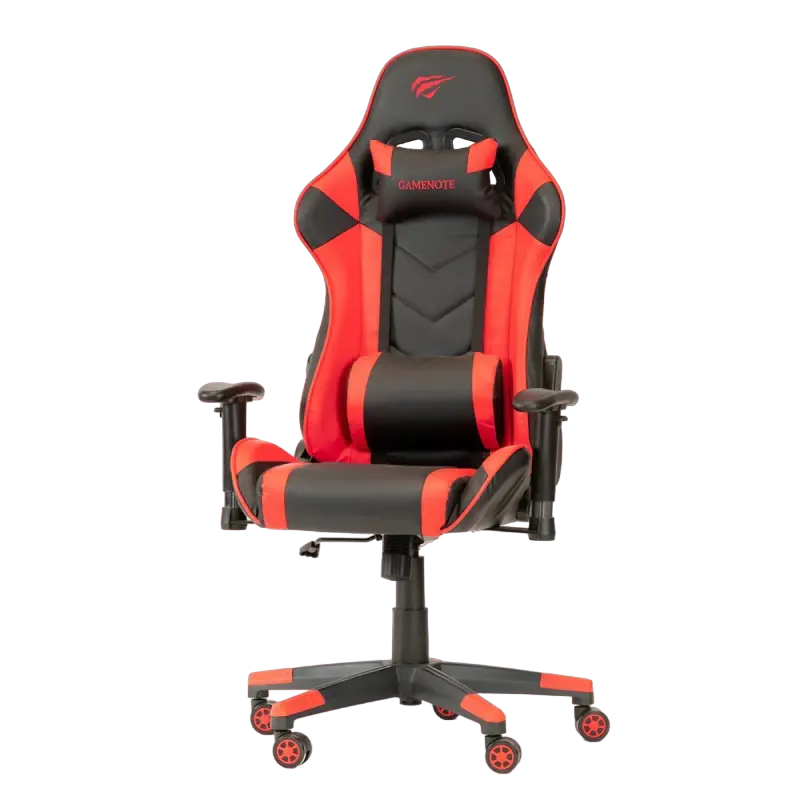 Игровое кресло Havit GC932 ПВХ Кожа Чёрный/Красный