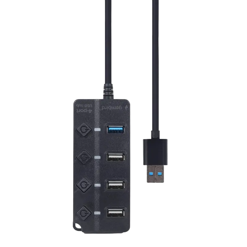 USB-концентратор Gembird UHB-U3P1U2P3P-01 Черный
