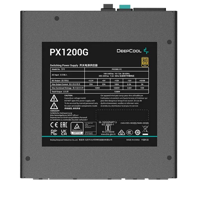 Tip Блок питания для компьютеров Deepcool PX1200G ATX Черный