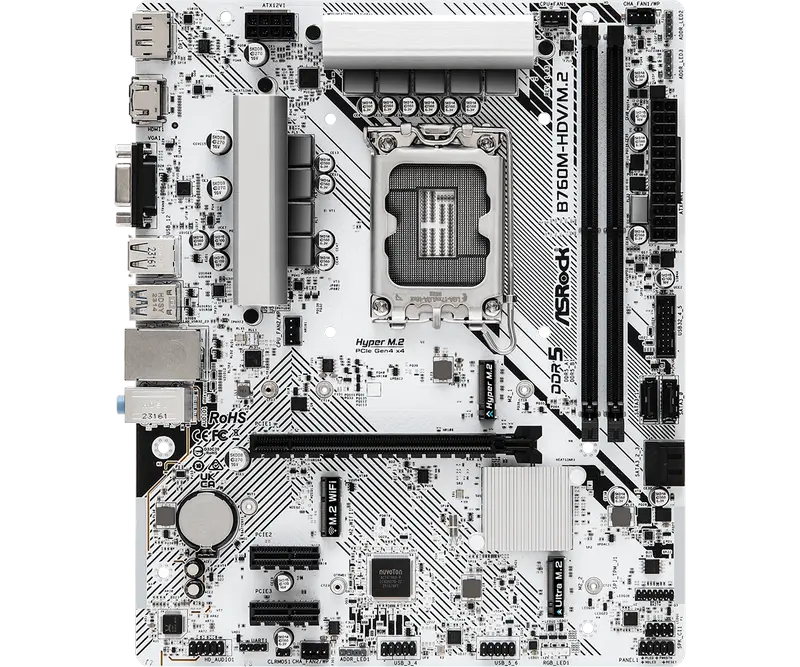 Материнская плата ASRock B760M-HDV/M.2 LGA1700 Micro-ATX