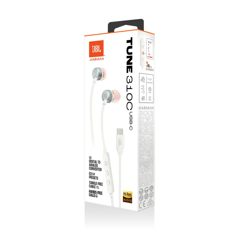 Căști JBL Tune 310C Alb