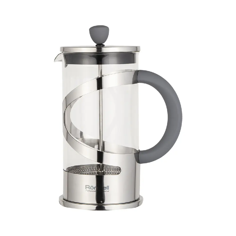 Френч-пресс Rondell Crystal Crystal Grey Серебристый