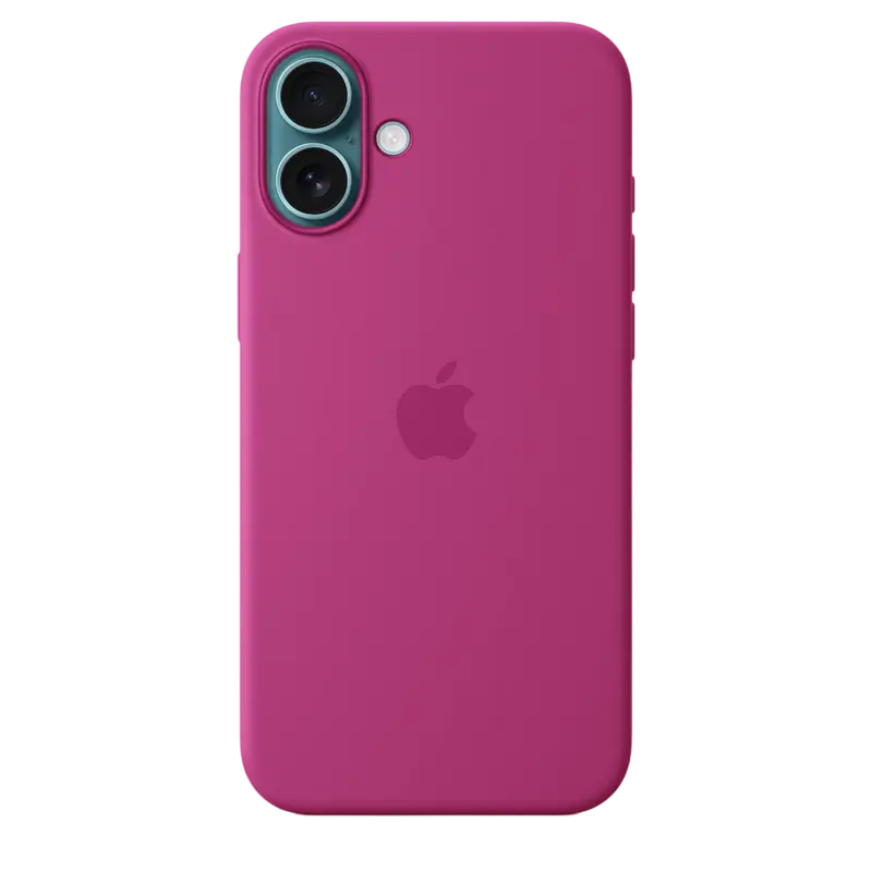 Чехол Apple iPhone 16 Plus Silicone Case MagSafe A3314 Silicone Case with MagSafe Фуксия