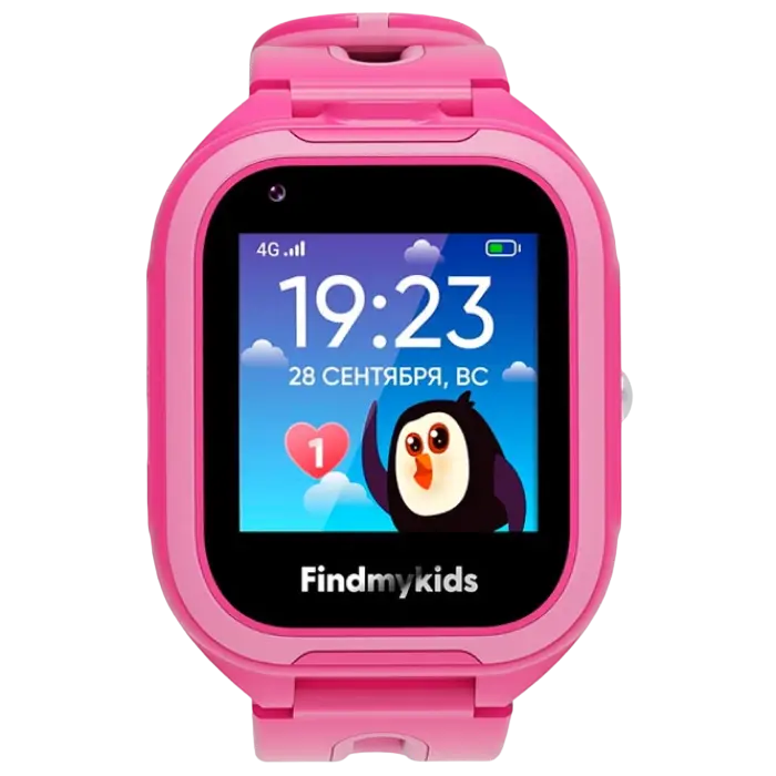 Детские часы Elari Findmykids Go 4G Розовый