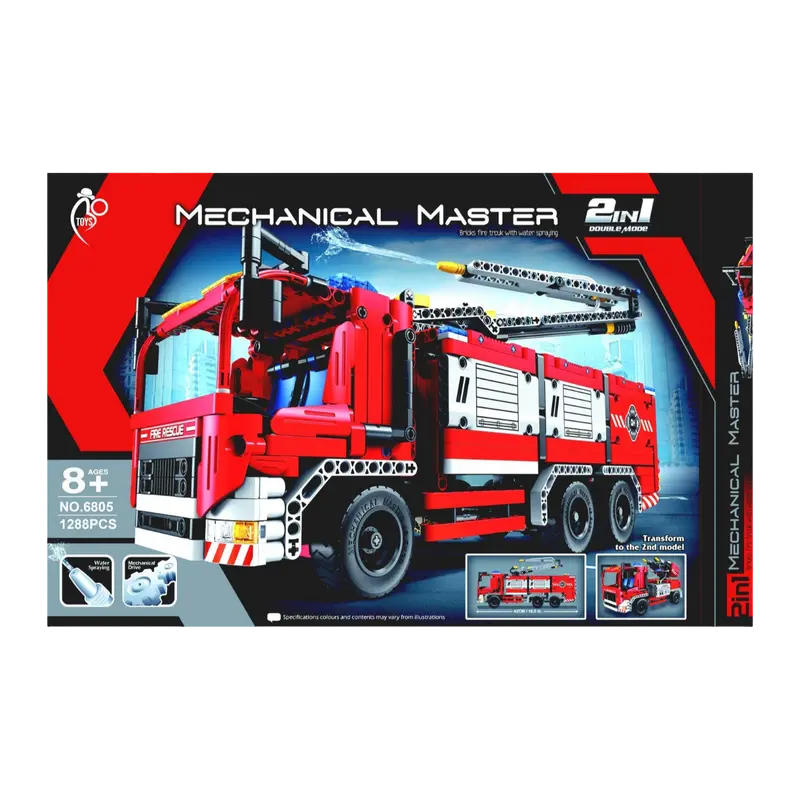 Конструктор iM.Master Mini Fire Truck with Water Spraying Красный