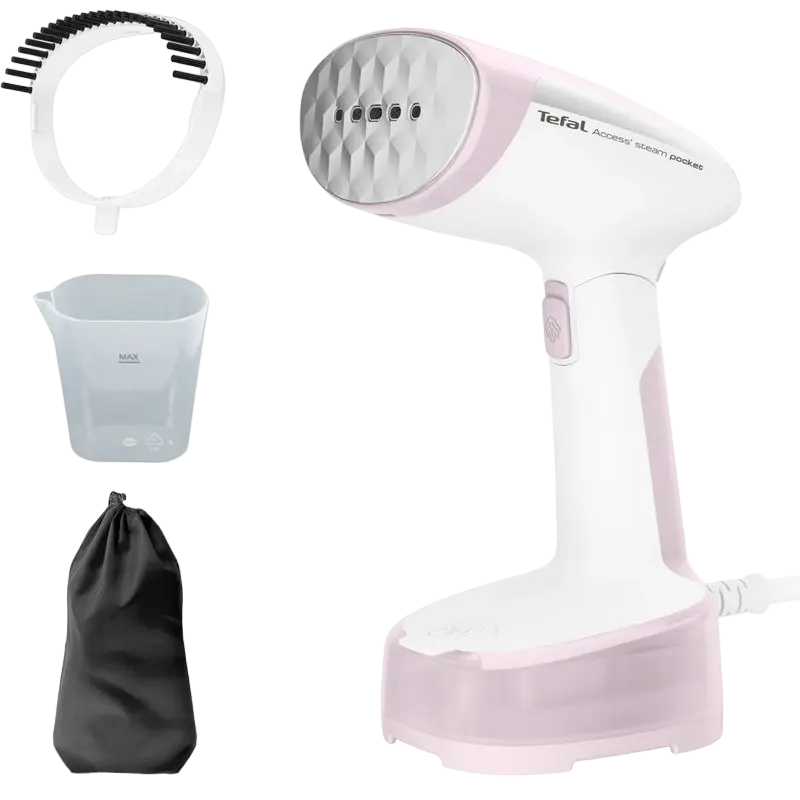Ручной отпариватель Tefal DT3050E1 Белый/Розовый