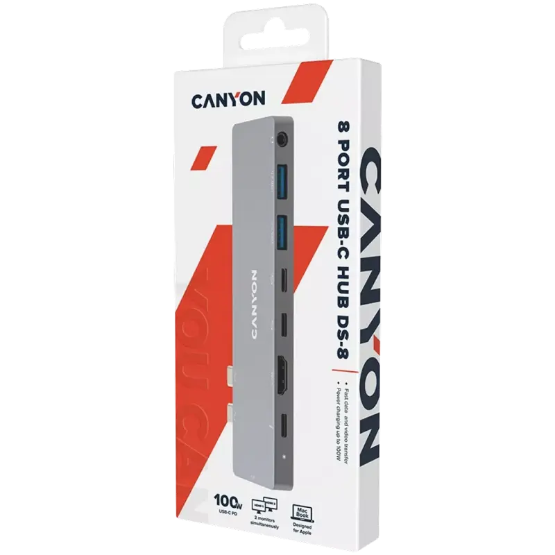 Stație Docking Canyon DS-8 for MacBook Gri