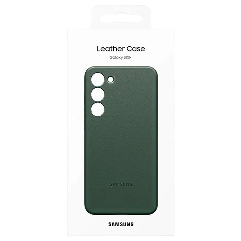 Husă Samsung Galaxy S23+ Ultra Leather Cover Husa din piele Verde