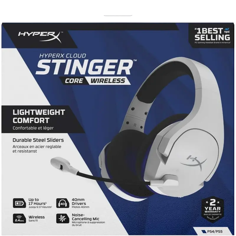Căști HyperX Cloud Stinger Core PS5 Alb