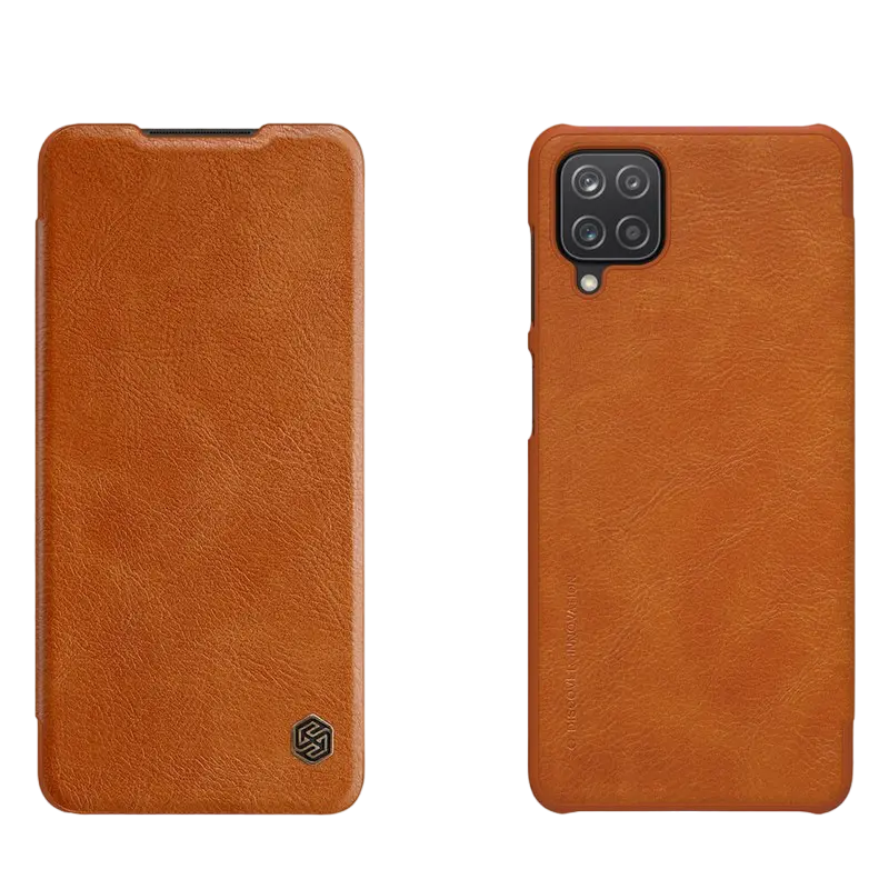 Husă tip carte Nillkin Samsung Galaxy A12 Qin LC Qin Cafeniu