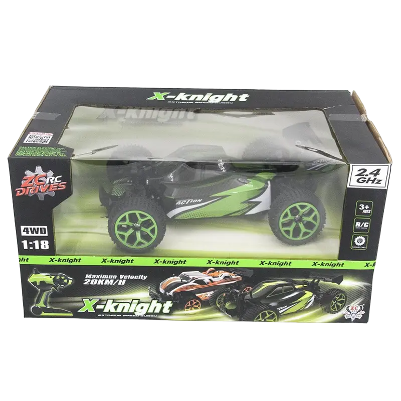 Jucărie cu telecomandă Crazon High Speed Off-Road Car Verde