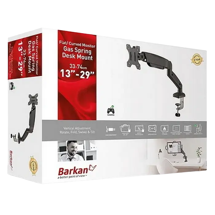 Настольный кронштейн для монитора BARKAN M121P Черный