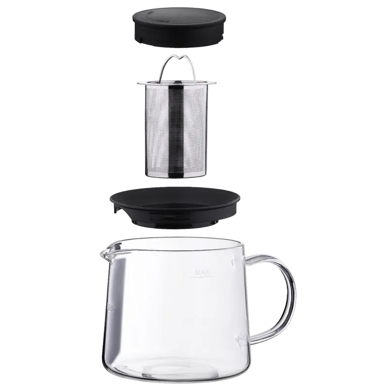 Заварочный чайник Ardesto Gemini Black Mars Прозрачный