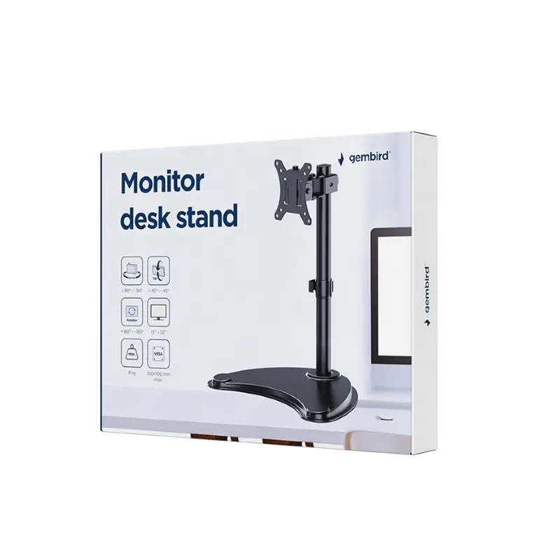 Настольный кронштейн для монитора Gembird MS-D1ST-04 Черный