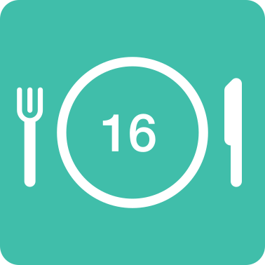 16 place settings